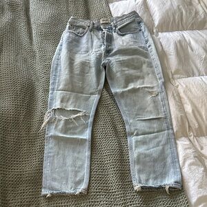 AGOLDE Riley Distressed Denim